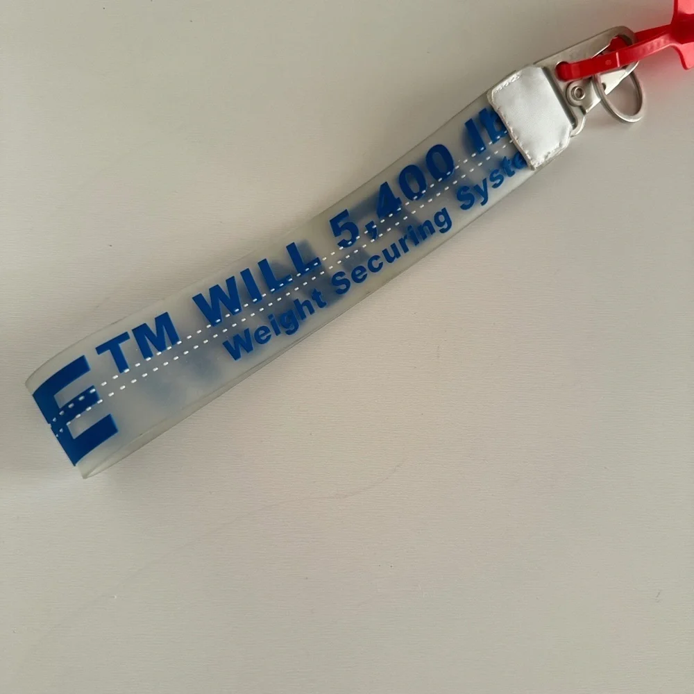 Off-White Rubber Industrial keychain lanyard, wrist strap 100% Authentic RARE